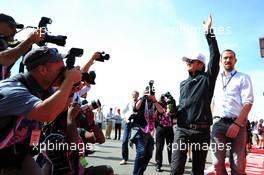 Nico Rosberg (GER) Mercedes AMG F1 on the drivers parade. 02.11.2014. Formula 1 World Championship, Rd 17, United States Grand Prix, Austin, Texas, USA, Race Day.