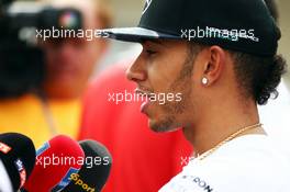 Lewis Hamilton (GBR) Mercedes AMG F1. 30.10.2014. Formula 1 World Championship, Rd 17, United States Grand Prix, Austin, Texas, USA, Preparation Day.