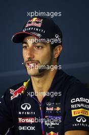Daniel Ricciardo (AUS) Red Bull Racing in the FIA Press Conference. 30.10.2014. Formula 1 World Championship, Rd 17, United States Grand Prix, Austin, Texas, USA, Preparation Day.