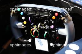 Sahara Force India F1 VJM07 steering wheel. 30.10.2014. Formula 1 World Championship, Rd 17, United States Grand Prix, Austin, Texas, USA, Preparation Day.