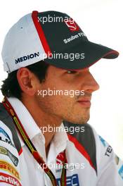 Adrian Sutil (GER) Sauber. 30.10.2014. Formula 1 World Championship, Rd 17, United States Grand Prix, Austin, Texas, USA, Preparation Day.