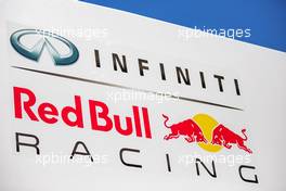 Red Bull Racing logo. 30.10.2014. Formula 1 World Championship, Rd 17, United States Grand Prix, Austin, Texas, USA, Preparation Day.
