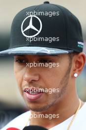 Lewis Hamilton (GBR) Mercedes AMG F1. 30.10.2014. Formula 1 World Championship, Rd 17, United States Grand Prix, Austin, Texas, USA, Preparation Day.