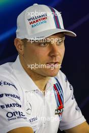 Valtteri Bottas (FIN) Williams in the FIA Press Conference. 30.10.2014. Formula 1 World Championship, Rd 17, United States Grand Prix, Austin, Texas, USA, Preparation Day.