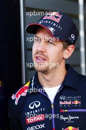 Sebastian Vettel (GER) Red Bull Racing. 30.10.2014. Formula 1 World Championship, Rd 17, United States Grand Prix, Austin, Texas, USA, Preparation Day.