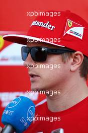 Kimi Raikkonen (FIN) Ferrari. 30.10.2014. Formula 1 World Championship, Rd 17, United States Grand Prix, Austin, Texas, USA, Preparation Day.