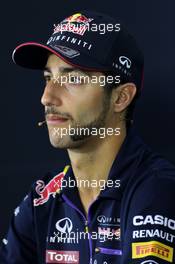Daniel Ricciardo (AUS), Red Bull Racing at the FIA Press Conference 30.10.2014. Formula 1 World Championship, Rd 17, United States Grand Prix, Austin, Texas, USA, Preparation Day.