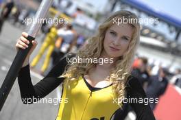 grid girl 04.05.2014. FIA F3 European Championship 2014, Round 2, Race 3, Hockenheim, Germany