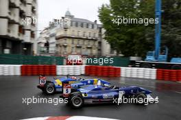 John Bryant-Meisner (SWE) Fortec Motorsports Dallara F312 – Mercedes and Jordan King (GBR) Carlin Dallara F312 – Volkswagen 11.05.2014. FIA F3 European Championship 2014, Round 3, Race 2, Pau, France