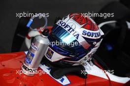 helmet of Nicholas Latifi (CAN) Prema Powerteam Dallara F312 Mercedes 21.06.2014. FIA F3 European Championship 2014, Round 5, Race 1, Spa-Francorchamps