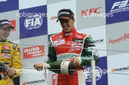 Antonio Fuoco (ITA) Prema Powerteam Dallara F312 Mercedes, podium 16.08.2014. FIA F3 European Championship 2014, Round 9, Race 1, Nürburgring, Nürburg