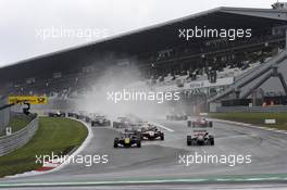 race start, Max Verstappen (NED) VAN AMERSFOORT RACING Dallara F312 Volkswagen and Antonio Fuoco (ITA) Prema Powerteam Dallara F312 Mercedes 16.08.2014. FIA F3 European Championship 2014, Round 9, Race 1, Nürburgring, Nürburg