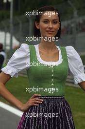 Race 1, Grid Girl 21.06.2014. GP2 Series, Rd 4, Spielberg, Austria, Saturday.