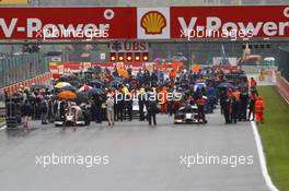 Race 1, Start grid 23.08.2014. GP2 Series, Rd 8, Spa-Francorchamps, Belgium, Saturday.
