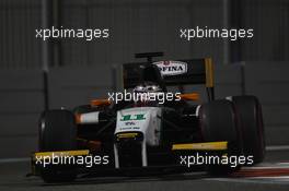 Qualifying, Nicolas Latifi (CAN) Hilmer Motorsport 21.11.2014. GP2 Series, Rd 11, Yas Marina Circuit, Abu Dhabi, UAE, Friday.