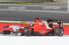 Race 1, Crash, Robert Visoiu (ROM) Arden International 21.06.2014. GP3 Series, Rd 2, Spielberg, Austria, Saturday.
