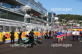 The grid. 10.10.2014. GP3 Series, Rd 8, Sochi Autodrom, Sochi, Russia, Saturday.