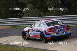 Michaela Cerruti, Jake Hughes, Alexander Mies, Jesse Krohn, BMW Motorsport, BMW M235i Racing 23.08.2014. VLN Sechs-Stunden-ADAC-Ruhr-Pokal-Rennen, Round 7, Nurburgring, Germany.