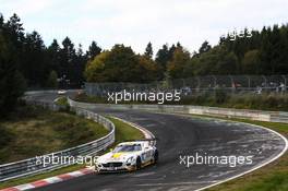Maro Engel, Christian Hohenadel, Rowe Racing, Mercedes-Benz SLS AMG GT3 11.10.2014. VLN Rowe DMV 250-Meilen-Rennen, Round 09, Nurburgring, Germany.