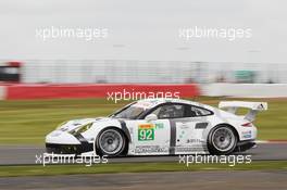 #92 Marco Holzer (GER) /  Frederic Makowiecki (FRA) / Richard Lietz (AUT) - Porsche Team Manthey, Porsche 911 RSR. 18.04.2014. FIA World Endurance Championship, Round 1, Silverstone, England, Friday.