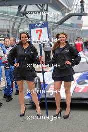 Grid girls. 20.04.2014. FIA World Endurance Championship, Round 1, Silverstone, England, Sunday.