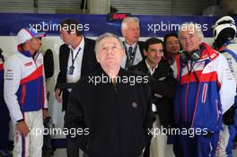 Jean Todt (FRA) FIA President in the Toyota Racing garage. 03.05.2014. FIA World Endurance Championship, Round 2, Spa-Francorchamps, Belgium, Saturday.