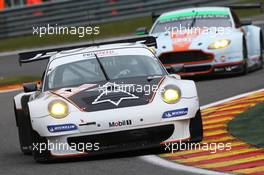 #75 Francois Perrodo (FRA) / Emmanuel Collard (FRA) / Matthieu Vaxiviere (FRA) - Prospeed Competition - Porsche 911 GT3 RSR. 02.05.2014. FIA World Endurance Championship, Round 2, Spa-Francorchamps, Belgium, Friday.