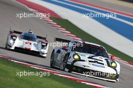 Jorg Bergmeister (GER) / Patrick Pilet (FRA) #91 Porsche Team Manthey Porsche 911 RSR. 20.9.2014. FIA World Endurance Championship, Rd 4, 6 Hours of Circuit of the Americas, Austin, Texas, USA.