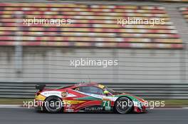 Davide Rigon (FRA) / James Calado (GBR) #71 AF Corse Ferrari F458 Italia. 31.10.2014. FIA World Endurance Championship, Round 6, Six Hours of Shanghai, Shanghai, China, Friday.