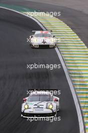 Jorg Bergmeister (GER) / Richard Lietz (AUT) / Nick Tandy (GBR) #91 Porsche Team Manthey Porsche 911 RSR. 28.11.2014. FIA World Endurance Championship, Round 8, Six Hours of Sao Paulo, Interlagos, Sao Paulo, Brazil. Friday.