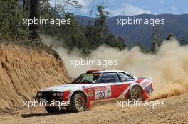 Neal Bates (AUS) Coral Taylor (AUS) Toyota Celica RA40 .  11-14.09.2014. World Rally Championship, Rd 10, Coates Hire Rally Australia, Coffs Harbour, New South Wales, Australia