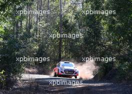 Chris Atkinson (AUS) Stephane Prevot (BEL) Hyundai i20 WRC .  11-14.09.2014. World Rally Championship, Rd 10, Coates Hire Rally Australia, Coffs Harbour, New South Wales, Australia