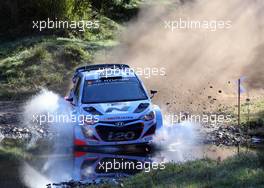 Chris Atkinson (AUS) Stephane Prevot (BEL) Hyundai i20 WRC .  11-14.09.2014. World Rally Championship, Rd 10, Coates Hire Rally Australia, Coffs Harbour, New South Wales, Australia