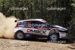 Ott Tanak (EST) Raigo Molder (EST) Ford Fiesta RS .  11-14.09.2014. World Rally Championship, Rd 10, Coates Hire Rally Australia, Coffs Harbour, New South Wales, Australia