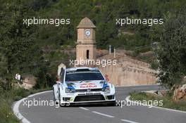 Jari-Matti Latvala,  Miikka Anttila (Volkswagen Polo WRC #2, Volkswagen Motorsport) 23-26.10.2014. World Rally Championship, Rd 12,  Rally de Espana, Salou, Spain.