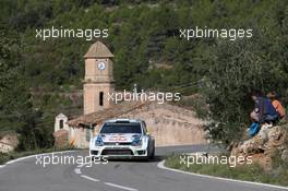 Andreas Mikkelsen ,Ola Floene (Volkswagen Polo R WRC, #9 Volkswagen Motorsport II) 23-26.10.2014. World Rally Championship, Rd 12,  Rally de Espana, Salou, Spain.