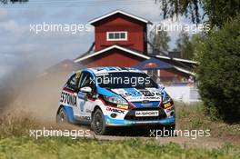 Sander Parn (EST) James Morgan (GBR), Ford Fiesta R2  31.07-03.08.2014. World Rally Championship, Rd 8, Rally Finland, Jyvaskyla, Finland