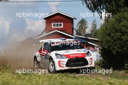 Sebastien Chardonnet (FRA) Thybaut de la Haye (FRA)  31.07-03.08.2014. World Rally Championship, Rd 8, Rally Finland, Jyvaskyla, Finland