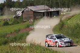 Juho Hanninen, Tomi Tuominen (Hyundai i20 WRC,  #8 Hyundai Motorsport)  31.07-03.08.2014. World Rally Championship, Rd 8, Rally Finland, Jyvaskyla, Finland