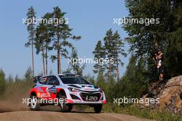 Juho Hanninen, Tomi Tuominen (Hyundai i20 WRC,  #8 Hyundai Motorsport)  31.07-03.08.2014. World Rally Championship, Rd 8, Rally Finland, Jyvaskyla, Finland