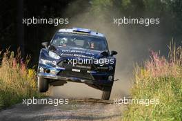 Mikko Hirvonen, Jarmo Lehtinen (Ford Fiesta WRC, #5 M-Sport World Rally Team)  31.07-03.08.2014. World Rally Championship, Rd 8, Rally Finland, Jyvaskyla, Finland