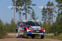 Robert Kubica,  Maciej S zczepaniak (Ford Fiesta RS WRC, #10 RK M-Sport World Rally Team)  31.07-03.08.2014. World Rally Championship, Rd 8, Rally Finland, Jyvaskyla, Finland