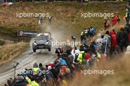 Elfyn Evans, Daniel Barrit (Ford Fiesta WRC, #6 M-Sport World Rally Team) 13-16.11.2014. World Rally Championship, Rd 13, Wales Rally GB, Deeside, Flintshire, Wales.