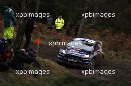 Mikko Hirvonen, Jarmo Lehtinen (Ford Fiesta WRC, #5 M-Sport World Rally Team) 13-16.11.2014. World Rally Championship, Rd 13, Wales Rally GB, Deeside, Flintshire, Wales.