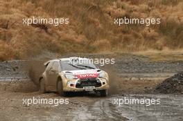 Kris Meeke, Paul Nagle (Citroen DS3 WRC, #3 Citroen Total Abu Dhabi WRT) 13-16.11.2014. World Rally Championship, Rd 13, Wales Rally GB, Deeside, Flintshire, Wales.