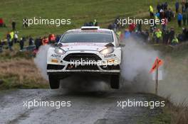 Henning Solberg, Ilka Minor (Ford Fiesta WRC, #16) 13-16.11.2014. World Rally Championship, Rd 13, Wales Rally GB, Deeside, Flintshire, Wales.