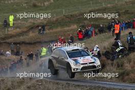 Sebastien Ogier, Julien Ingrassia (Volkswagen Polo WRC #1, Volkswagen Motorsport) 13-16.11.2014. World Rally Championship, Rd 13, Wales Rally GB, Deeside, Flintshire, Wales.