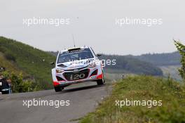 Bryan Bouffier (FRA) Xavier Panseri (FRA) Hyundai i20 WRC, #20 Hyundai Motorsport 20.-24.08.2014. World Rally Championship, Rd 9, Rally Germany, Trier, Germany