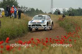 Jari-Matti Latvala,  Miikka Anttila (Volkswagen Polo WRC #2, Volkswagen Motorsport) 26-29.06.2014. World Rally Championship, Rd 7, Rally Poland, Mikolajki, Poland.