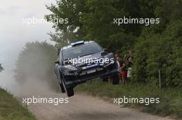 Mikko Hirvonen, Jarmo Lehtinen (Ford Fiesta WRC, #5 M-Sport World Rally Team) 26-29.06.2014. World Rally Championship, Rd 7, Rally Poland, Mikolajki, Poland.